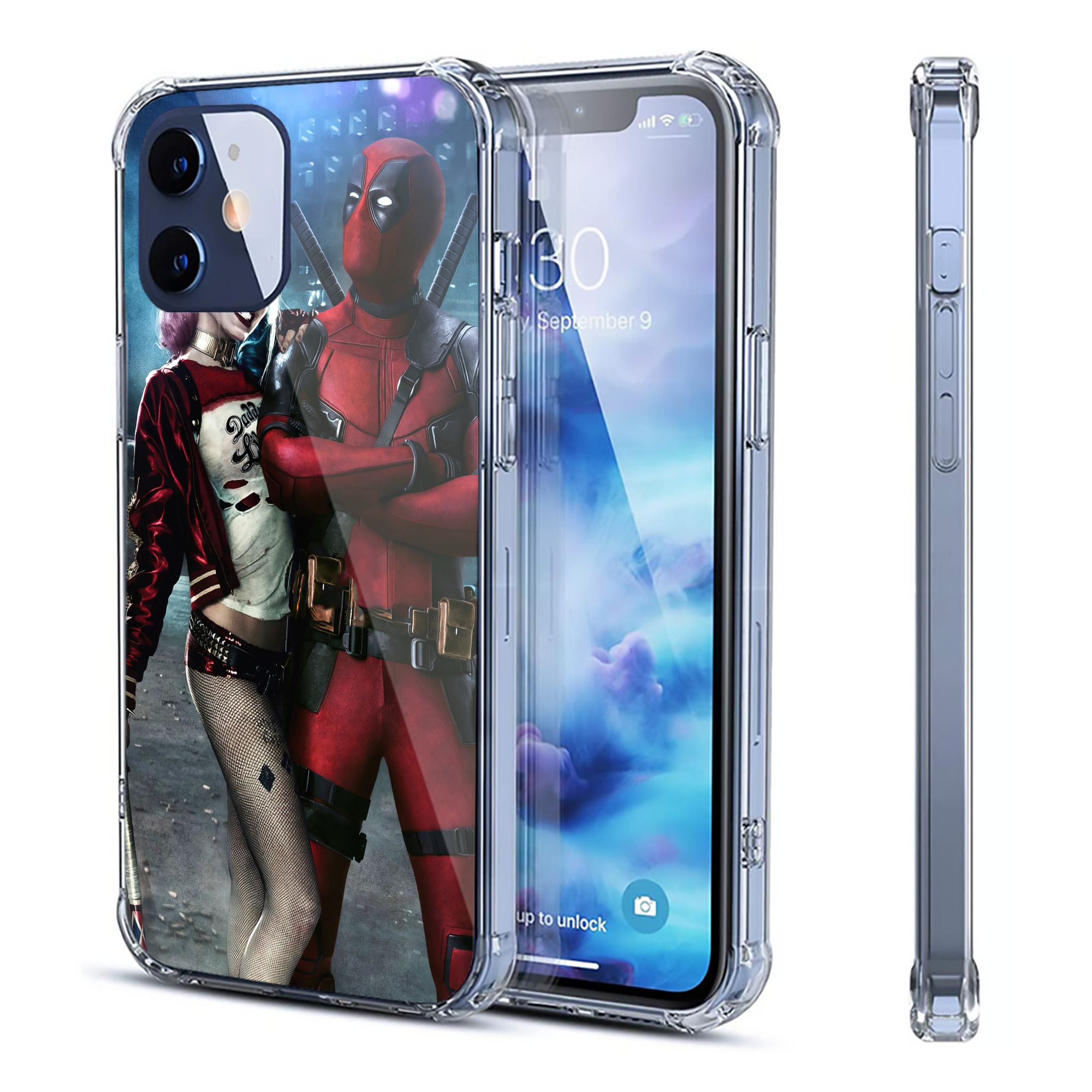（画像用） Deadpool デッドプール 【iPhone 12シリーズ対応】透明スマホケース（クリアソフトケース）